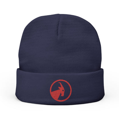  BILLY Knit Beanie(Red Goat - Embroidery) — AVAILABLE IN 6 COLORS