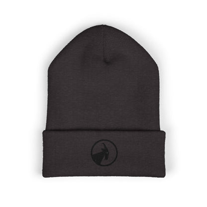  BILLY Classic Cuffed Beanie (Black Goat - Embroidery) — AVAILABLE IN 7 COLORS