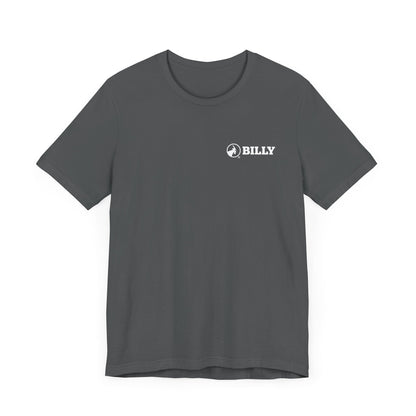  BILLY Adult Unisex Jersey Short Sleeve Tee (White Horizontal Logo - LCP)