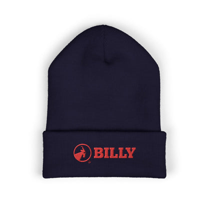  BILLY Classic Cuffed Beanie (Red Horizontal Logo - Embroidery) — AVAILABLE IN 9 COLORS