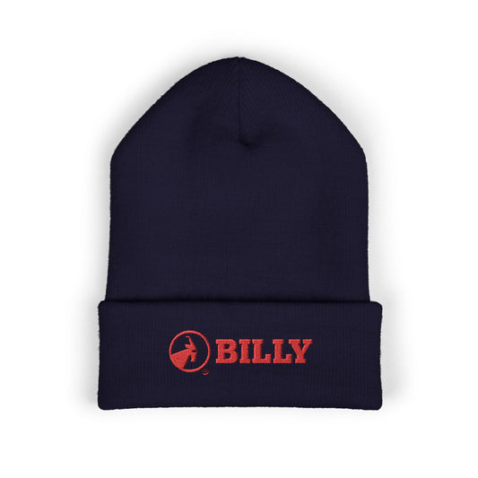  BILLY Classic Cuffed Beanie (Red Horizontal Logo - Embroidery) — AVAILABLE IN 9 COLORS