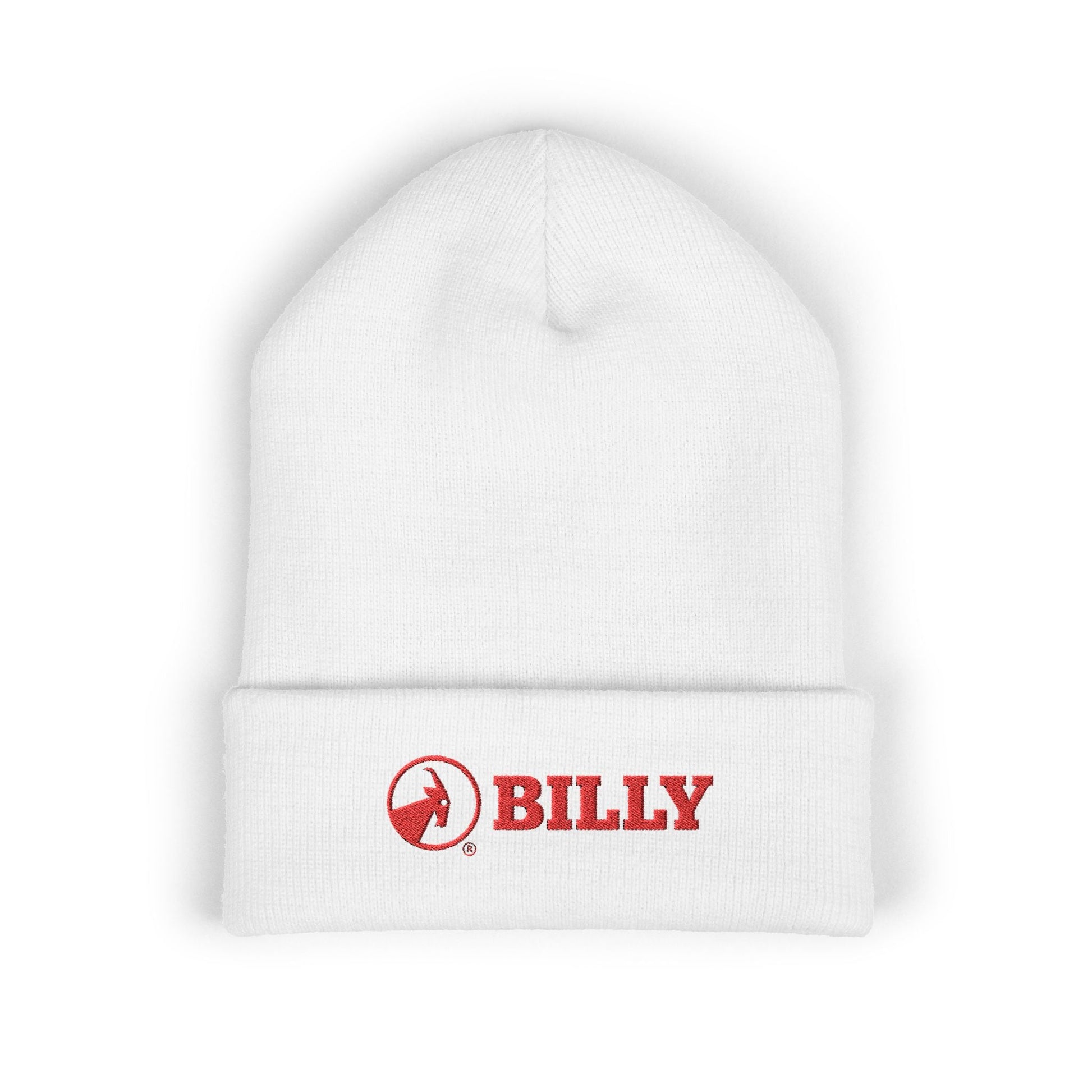  BILLY Classic Cuffed Beanie (Red Horizontal Logo - Embroidery) — AVAILABLE IN 9 COLORS