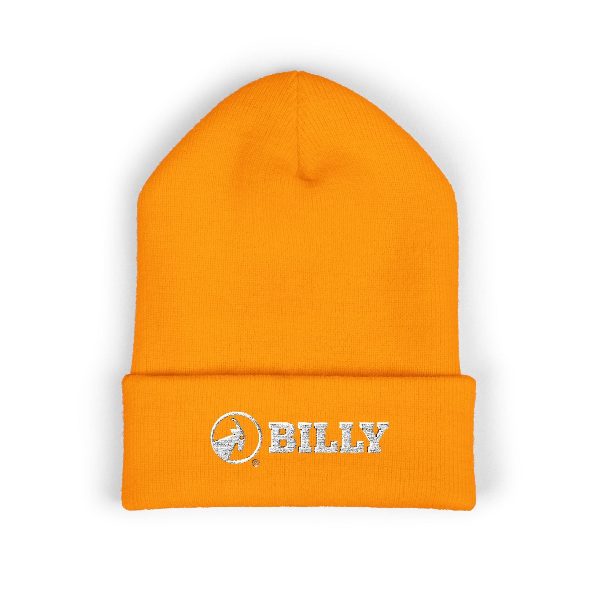  BILLY Classic Cuffed Beanie (White Horizontal Logo - Embroidery) — AVAILABLE IN 12 COLORS