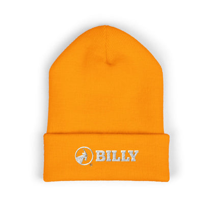  BILLY Classic Cuffed Beanie (White Horizontal Logo - Embroidery) — AVAILABLE IN 12 COLORS