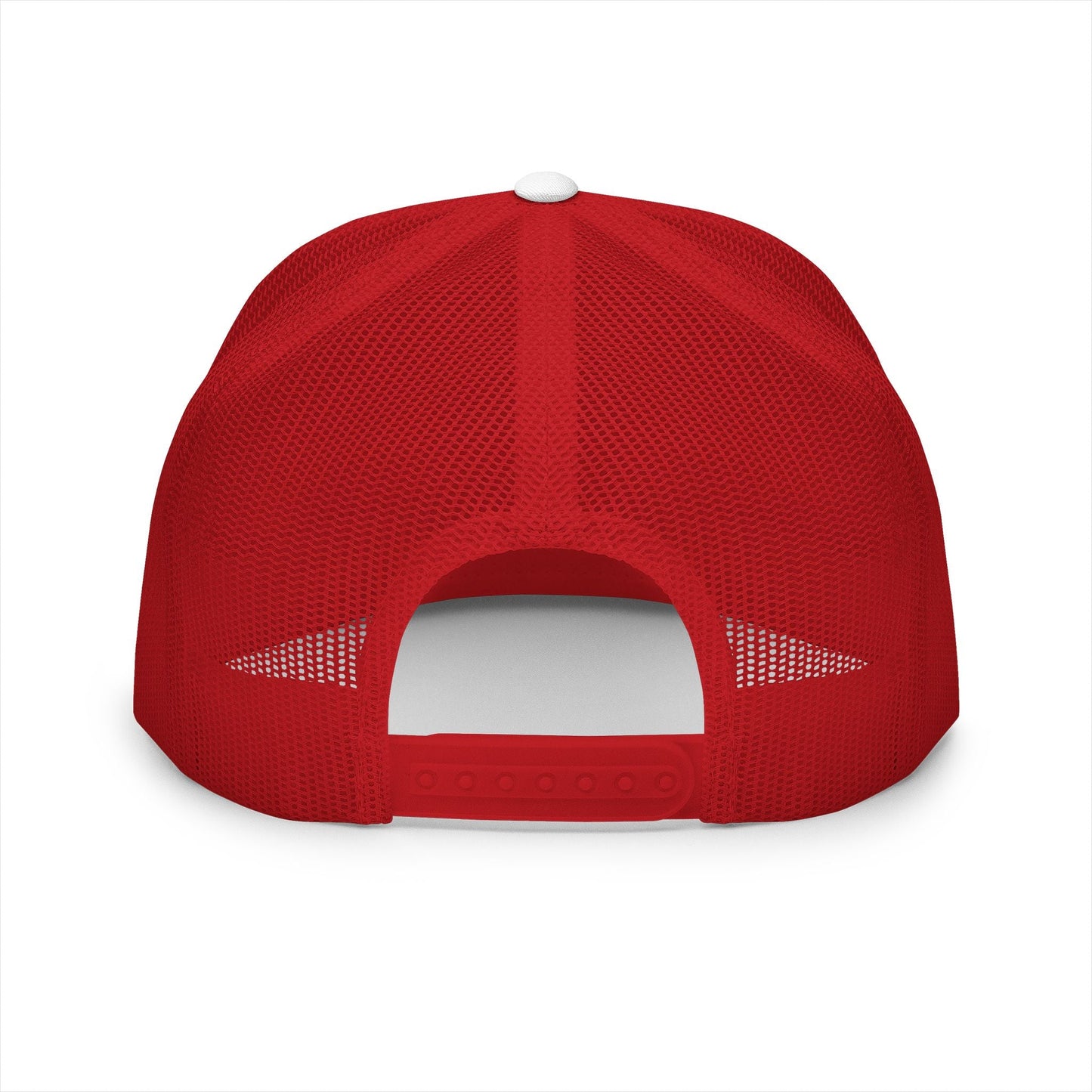  BILLY 5 Panel Flat Bill Trucker Cap (Black Goat - Embroidery) — AVAILABLE IN 10 COLORS