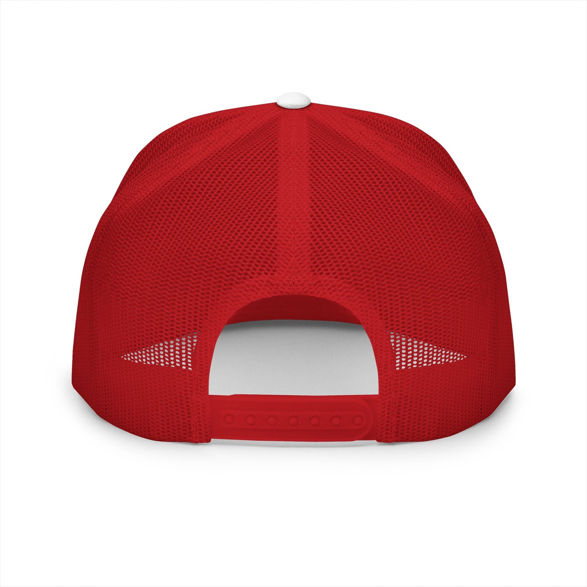  BILLY 5 Panel Flat Bill Trucker Cap (Black Goat - Embroidery) — AVAILABLE IN 10 COLORS