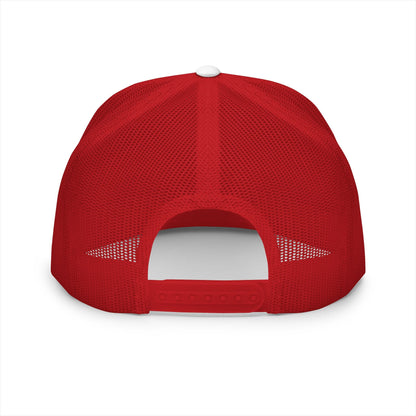  BILLY 5 Panel Flat Bill Trucker Cap (Black Goat - Embroidery) — AVAILABLE IN 10 COLORS