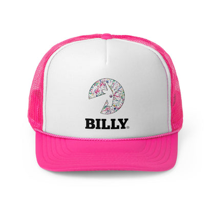  BILLY Foam Trucker Cap (Sasha Splatter - Black Print) — AVAILABLE IN 2 COLORS