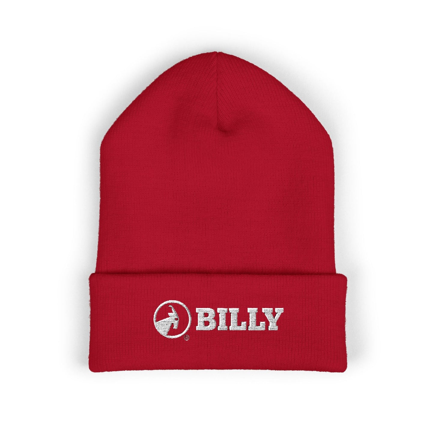  BILLY Classic Cuffed Beanie (White Horizontal Logo - Embroidery) — AVAILABLE IN 12 COLORS
