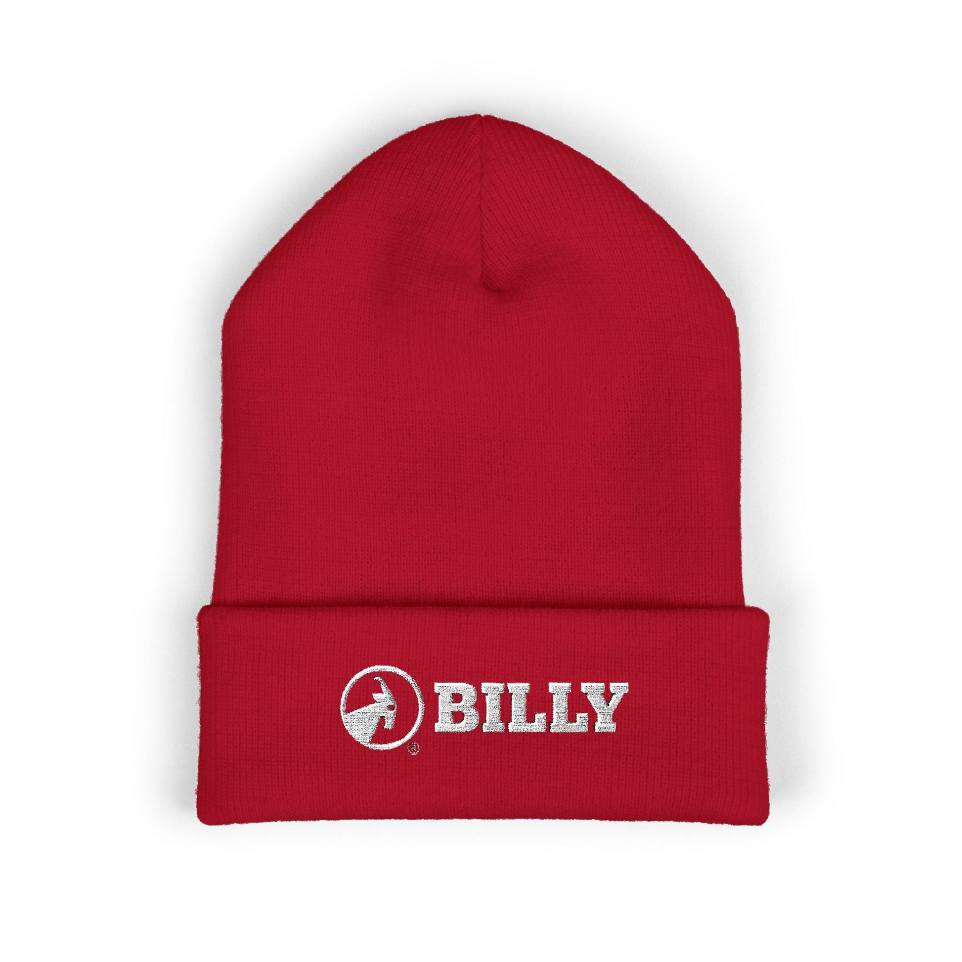  BILLY Classic Cuffed Beanie (White Horizontal Logo - Embroidery) — AVAILABLE IN 12 COLORS