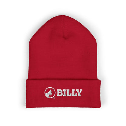 BILLY Classic Cuffed Beanie (White Horizontal Logo - Embroidery) — AVAILABLE IN 12 COLORS