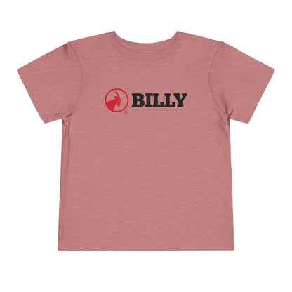 BILLY Toddler Short Sleeve Tee (Red/Black Horizontal Logo) — AVAILABLE IN 5 COLORS