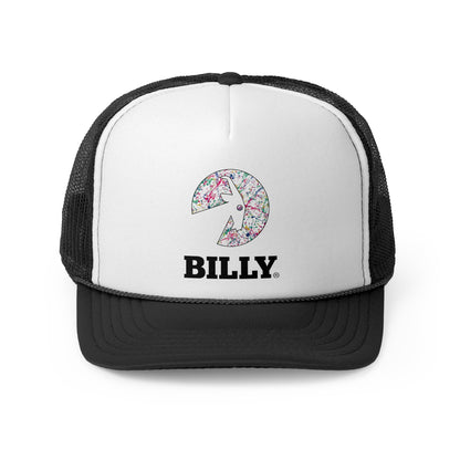  BILLY Foam Trucker Cap (Sasha Splatter - Black Print) — AVAILABLE IN 2 COLORS