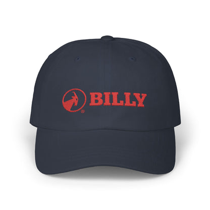  BILLY Classic Cap (Red Horizontal Logo - Embroidery) — AVAILABLE IN 8 COLORS