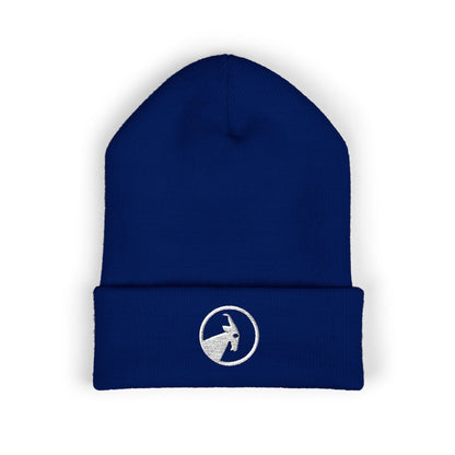 BILLY Classic Cuffed Beanie (White Goat - Embroidery) — AVAILABLE IN 12 COLORS