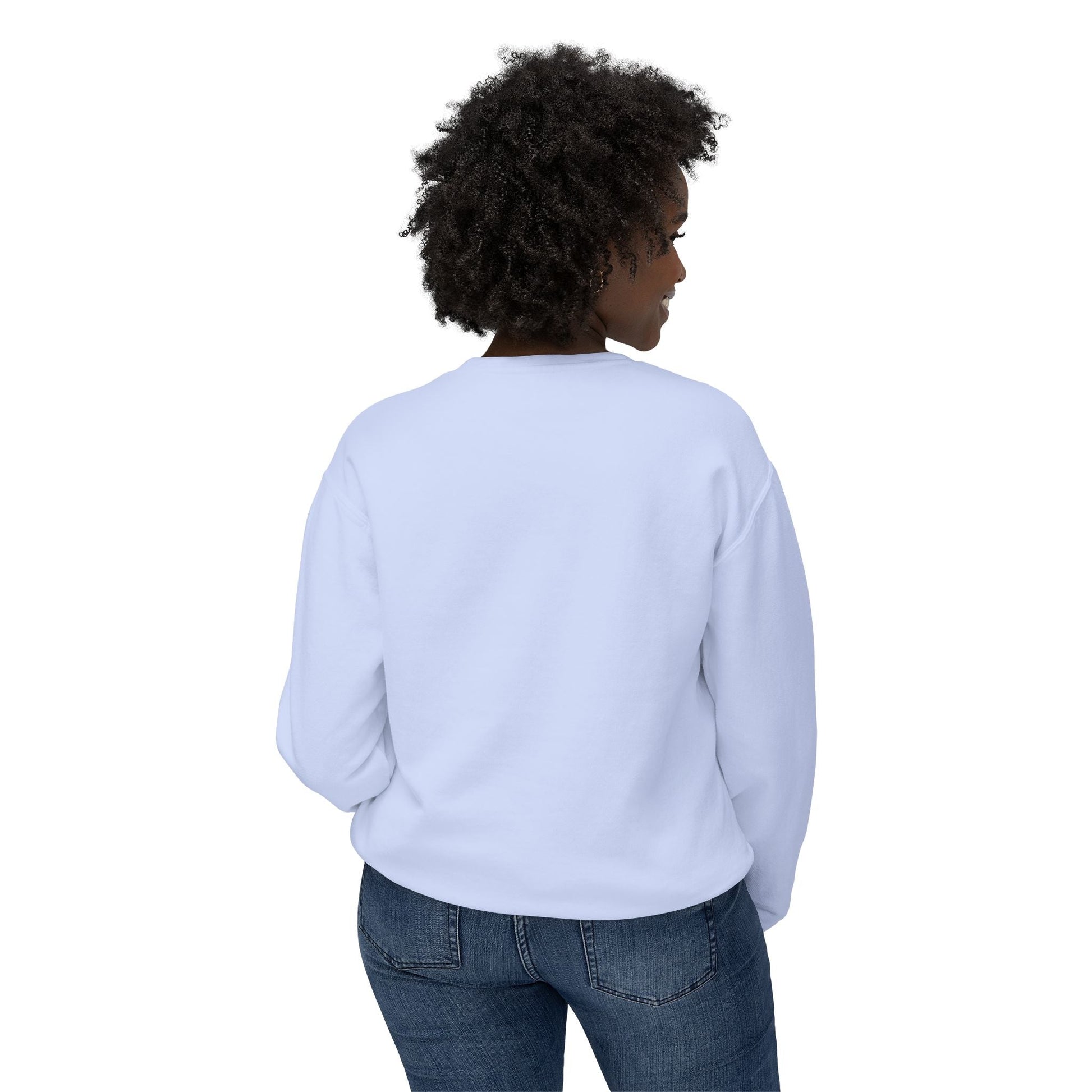  BILLY Unisex Lightweight Crewneck Sweatshirt (White Horizontal Logo) — AVAILABLE IN 5 COLORS