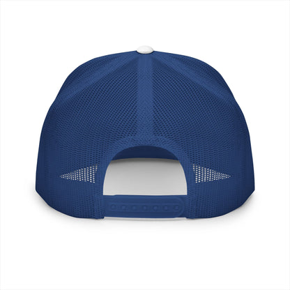  BILLY 5 Panel Flat Bill Trucker Cap (Black Goat - Embroidery) — AVAILABLE IN 10 COLORS