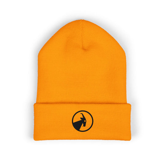  BILLY Classic Cuffed Beanie (Black Goat - Embroidery) — AVAILABLE IN 7 COLORS