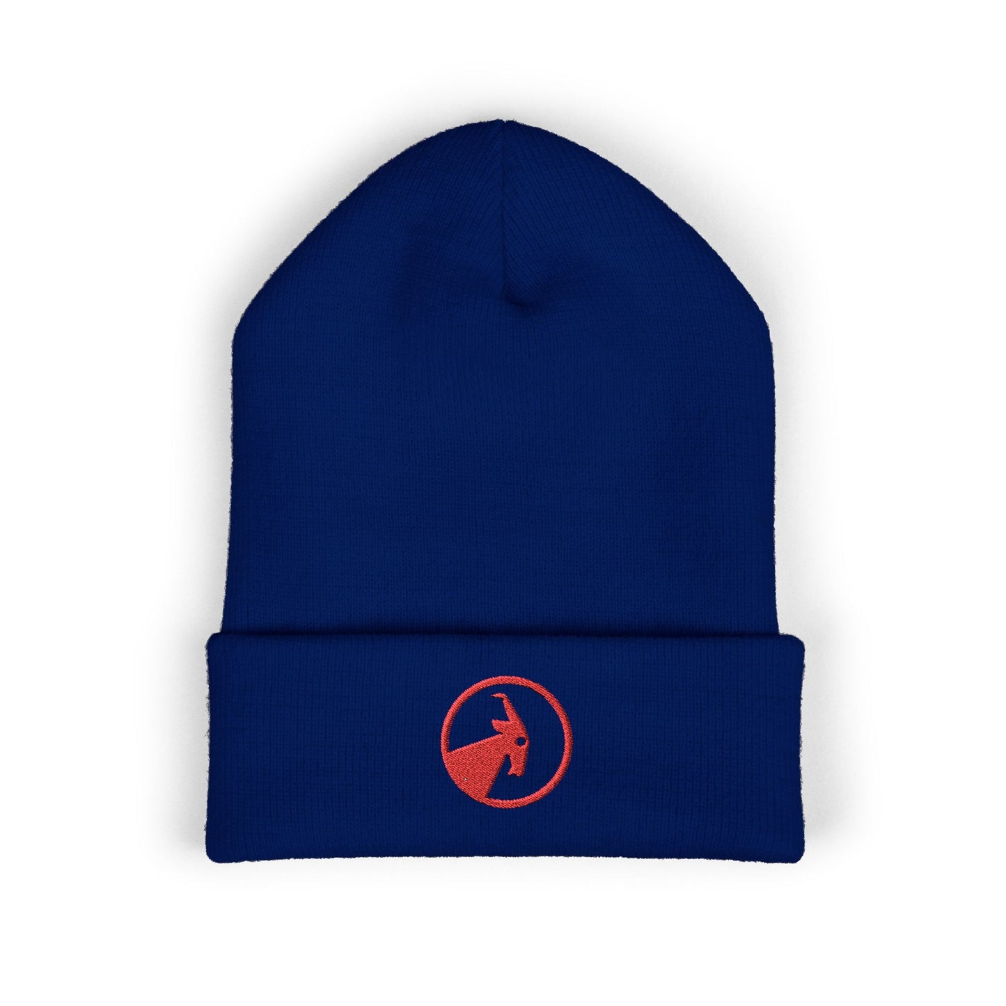  BILLY Classic Cuffed Beanie (Red Goat - Embroidery) — AVAILABLE IN 9 COLORS