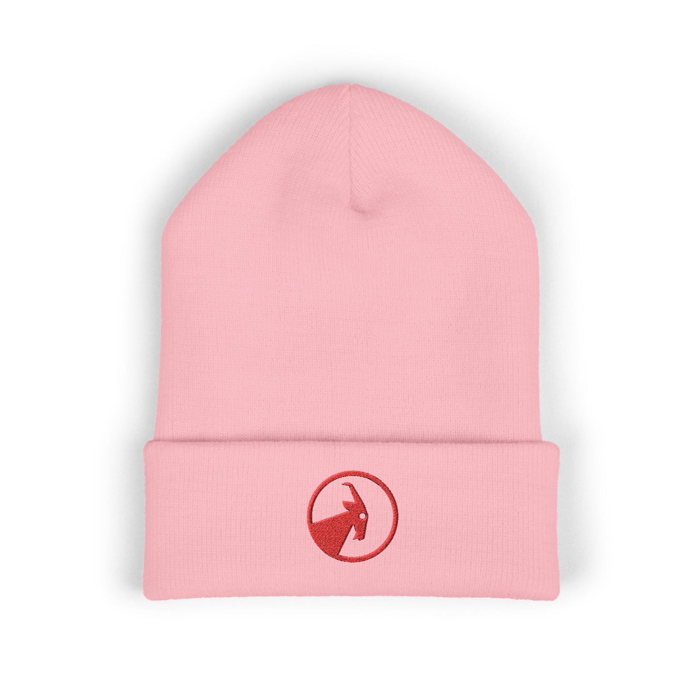  BILLY Classic Cuffed Beanie (Red Goat - Embroidery) — AVAILABLE IN 9 COLORS