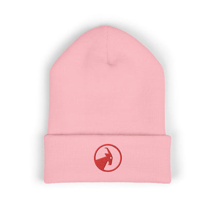  BILLY Classic Cuffed Beanie (Red Goat - Embroidery) — AVAILABLE IN 9 COLORS