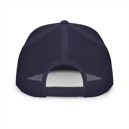  BILLY 5 Panel Flat Bill Trucker Cap (White Goat - Embroidery) — AVAILABLE IN 6 COLORS