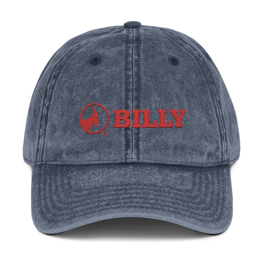  BILLY Vintage Cap (Red Horizontal Logo - Embroidery) — AVAILABLE IN 3 COLORS