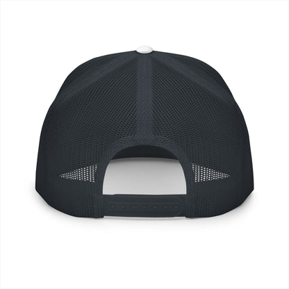  BILLY 5 Panel Flat Bill Trucker Cap (Black Goat - Embroidery) — AVAILABLE IN 10 COLORS