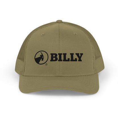  BILLY Snapback Trucker Cap (Black Horizontal Logo - Embroidery) — AVAILABLE IN 8 COLORS