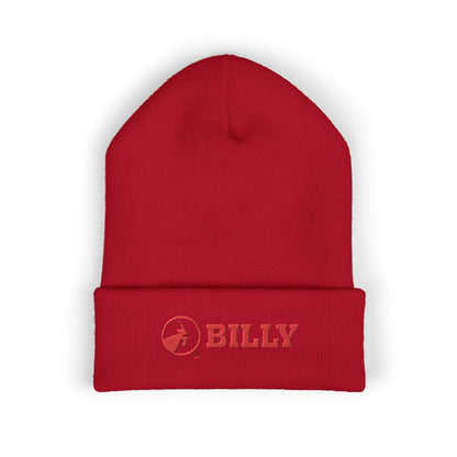  BILLY Classic Cuffed Beanie (Red Horizontal Logo - Embroidery) — AVAILABLE IN 9 COLORS