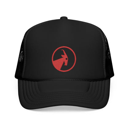  BILLY Foam Trucker Hat (Red Goat - Embroidery) — AVAILABLE IN 5 COLORS