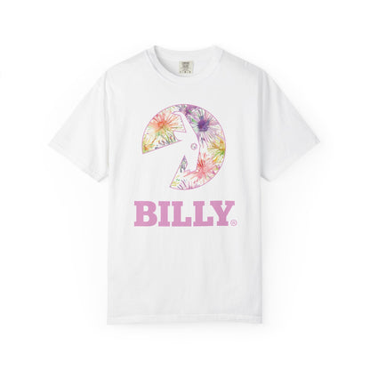  BILLY Unisex Garment-Dyed T-Shirt (Floral Logo) - AVAILABLE IN 4 COLORS