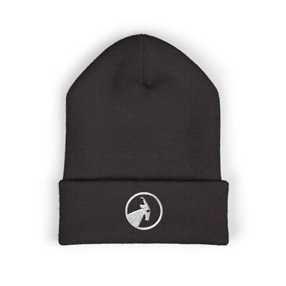  BILLY Classic Cuffed Beanie (White Goat - Embroidery) — AVAILABLE IN 12 COLORS