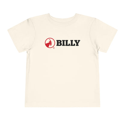  BILLY Toddler Short Sleeve Tee (Red/Black Horizontal Logo) — AVAILABLE IN 5 COLORS
