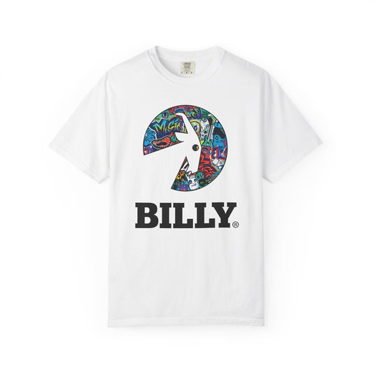  BILLY Unisex Garment-Dyed T-Shirt (Night Sk8ter Logo)