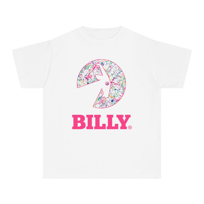  BILLY Youth Midweight Tee (Sasha Splatter - Pink Print)
