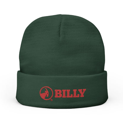  BILLY Knit Beanie(Red Horizontal Logo - Embroidery) — AVAILABLE IN 6 COLORS