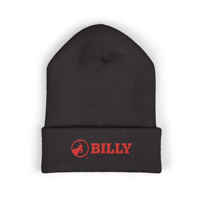  BILLY Classic Cuffed Beanie (Red Horizontal Logo - Embroidery) — AVAILABLE IN 9 COLORS