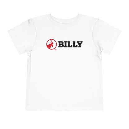  BILLY Toddler Short Sleeve Tee (Red/Black Horizontal Logo) — AVAILABLE IN 5 COLORS