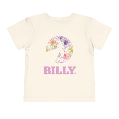  BILLY Toddler Short Sleeve Tee (Floral Logo) - AVAILABLE IN 3 COLORS