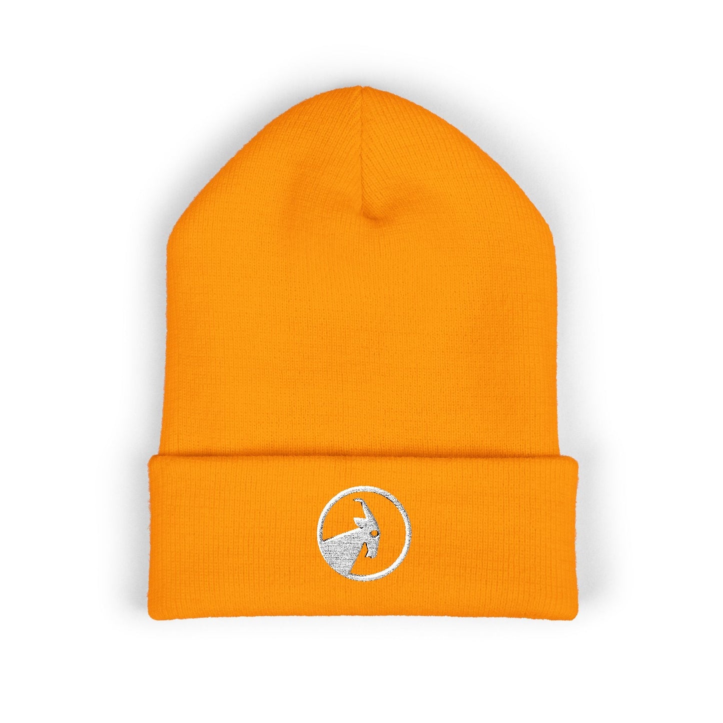  BILLY Classic Cuffed Beanie (White Goat - Embroidery) — AVAILABLE IN 12 COLORS