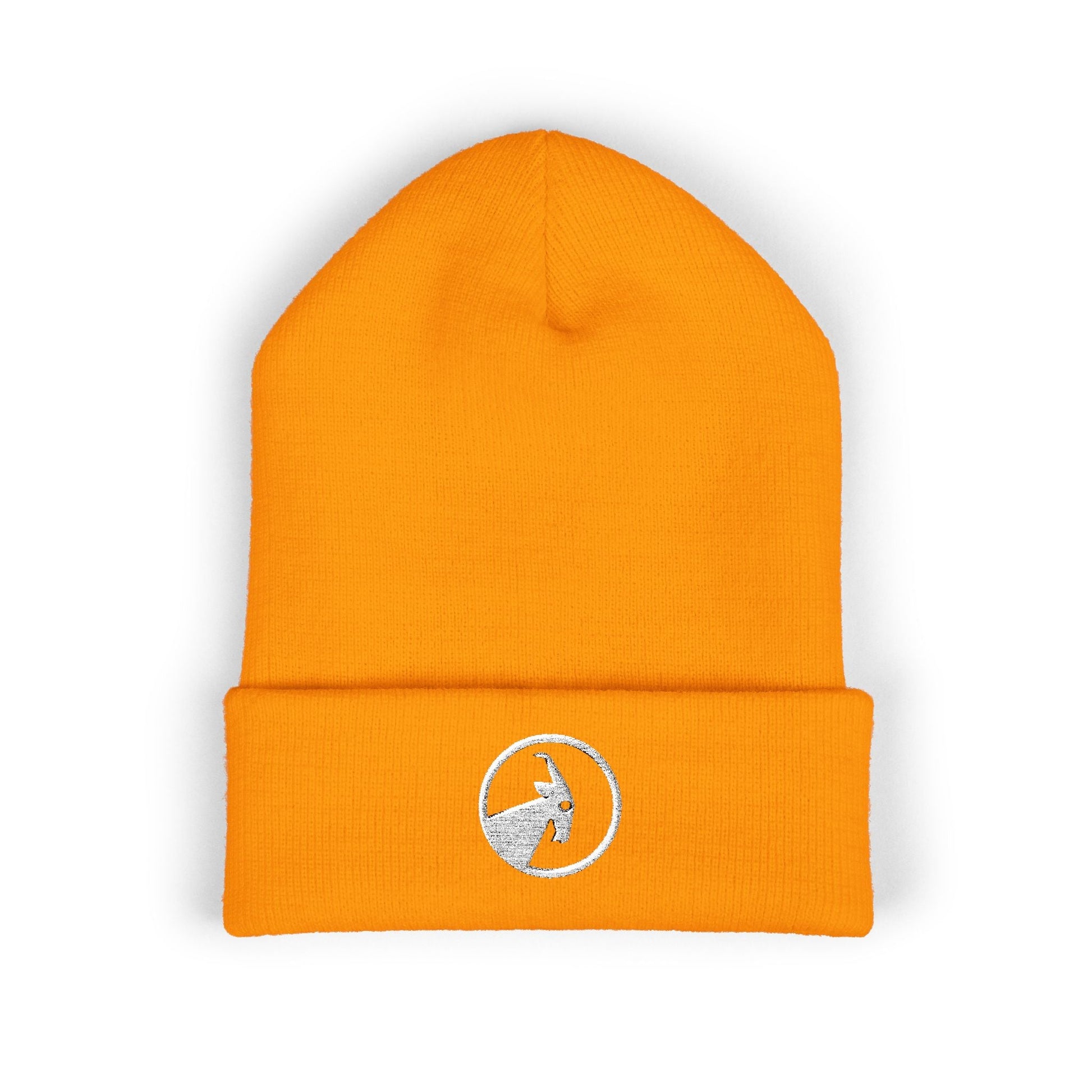  BILLY Classic Cuffed Beanie (White Goat - Embroidery) — AVAILABLE IN 12 COLORS