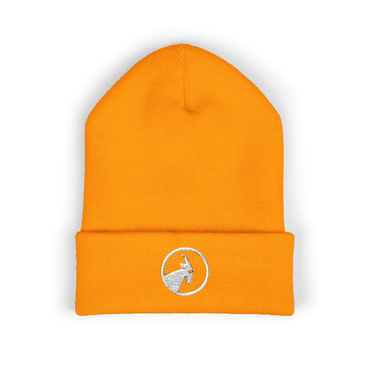  BILLY Classic Cuffed Beanie (White Goat - Embroidery) — AVAILABLE IN 12 COLORS
