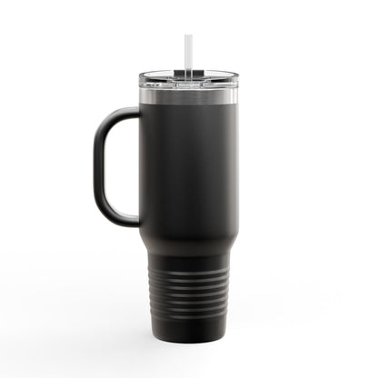  BILLY Insulated Travel Mug, 40oz (White Vertical Logo)