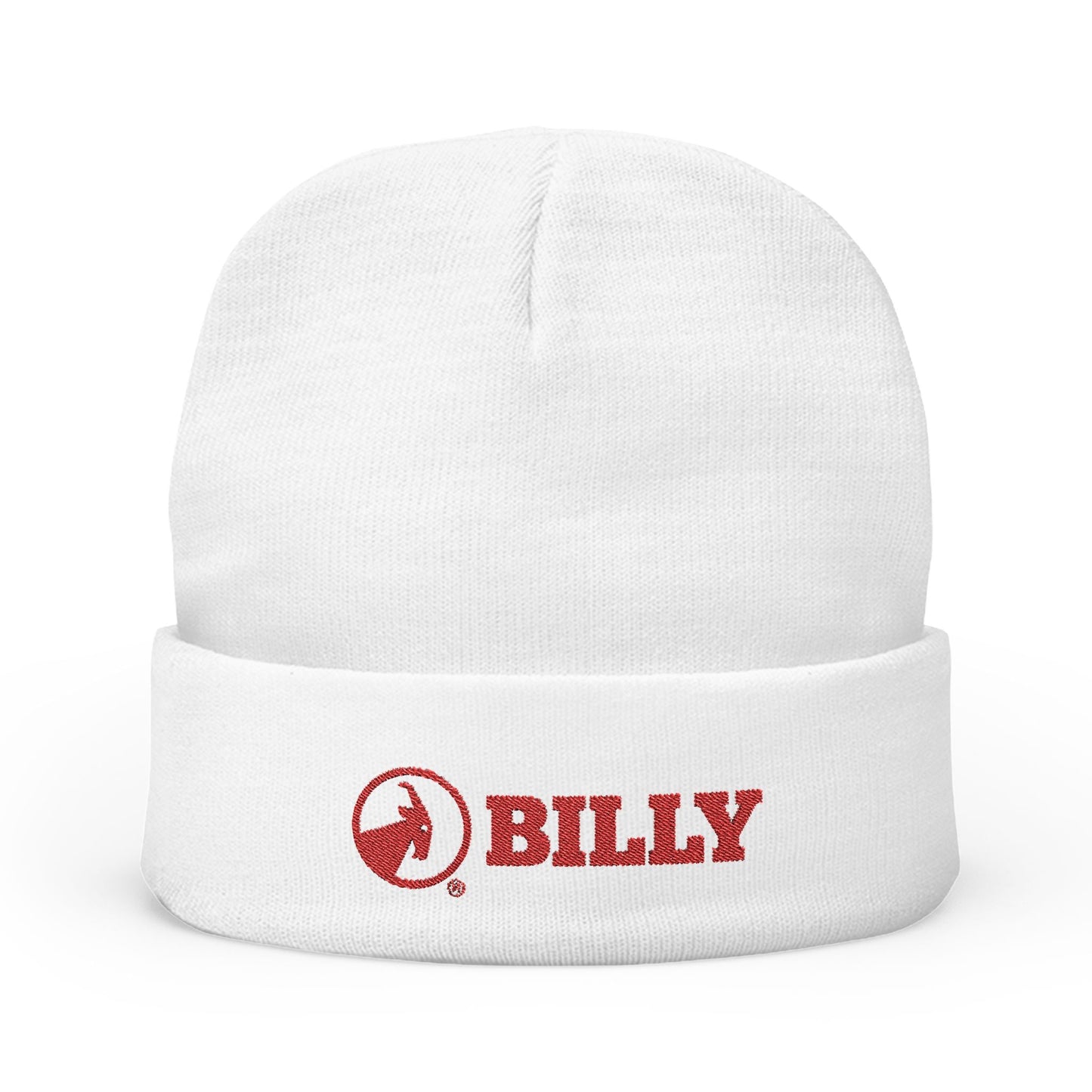  BILLY Knit Beanie(Red Horizontal Logo - Embroidery) — AVAILABLE IN 6 COLORS