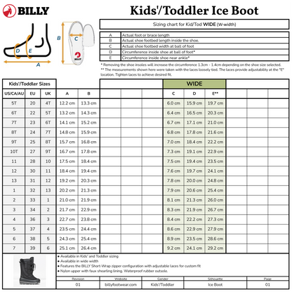  Black BILLY Ice Boot