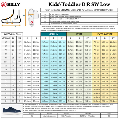  SALE - Dark Grey BILLY D|R II Short Wrap Low