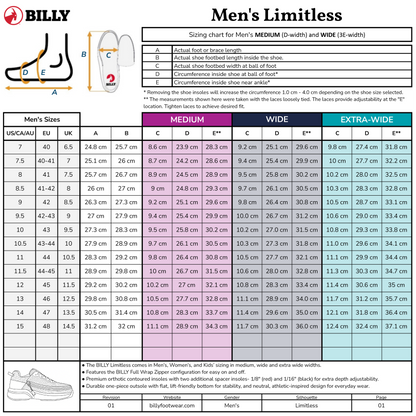  Men's Black BILLY Limitless