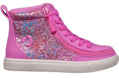  Pink Printed Canvas BILLY Classic Lace Highs