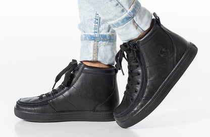  Black To The Floor Leather BILLY Classic Lace Highs